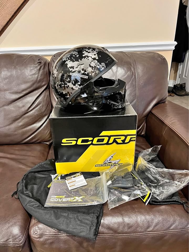 Scorpion Covert X Digicamo Size M Motorcycle Helmet