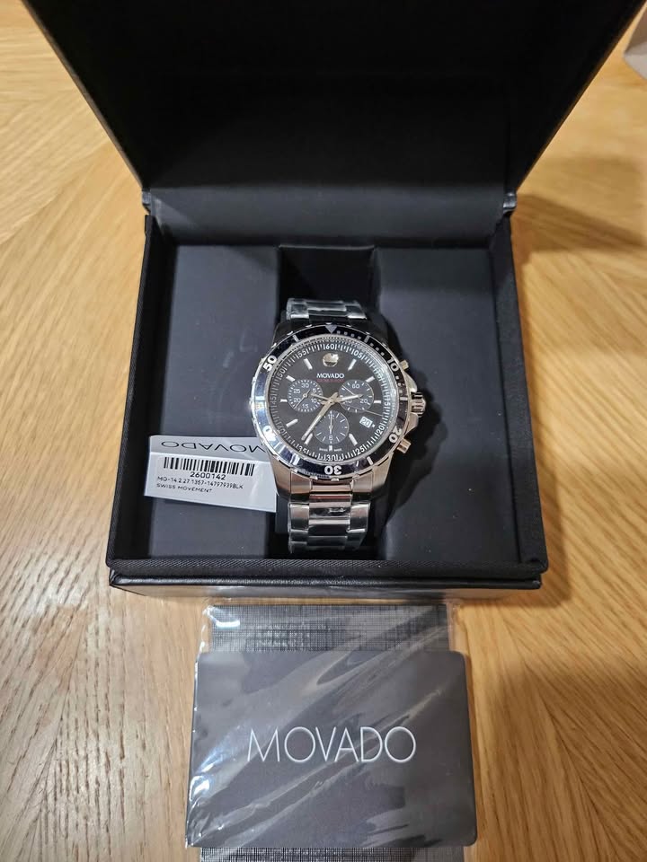 Movado Series 800 Black Face Stainless Steel - photo 2
