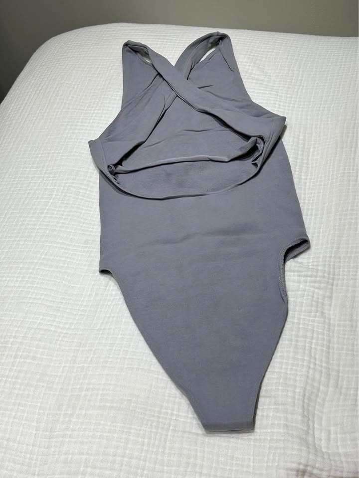 Crossback Halter Neck Bodysuit