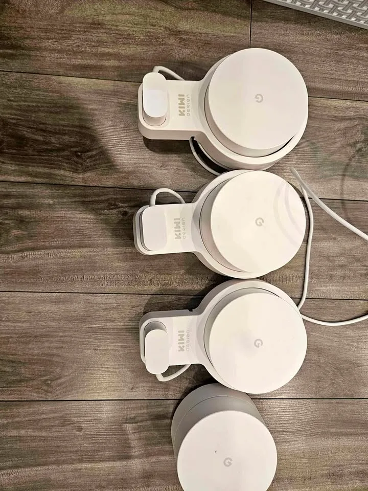 Google Wifi AC1304 Mesh System - 4 Pack w/ Holders thumbnail