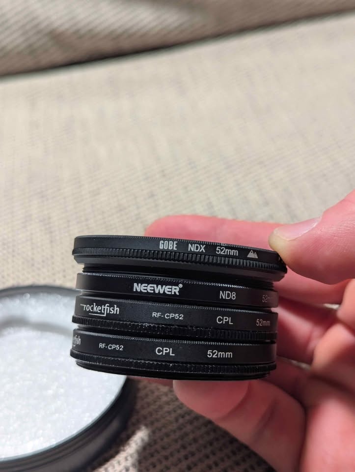 52mm ND and CPL camera filters - photo 2