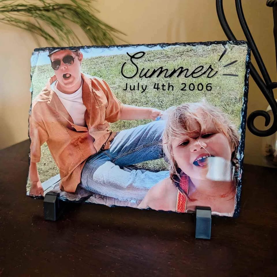 Custom Stone Slate Image Display 8"x 6" - photo 2