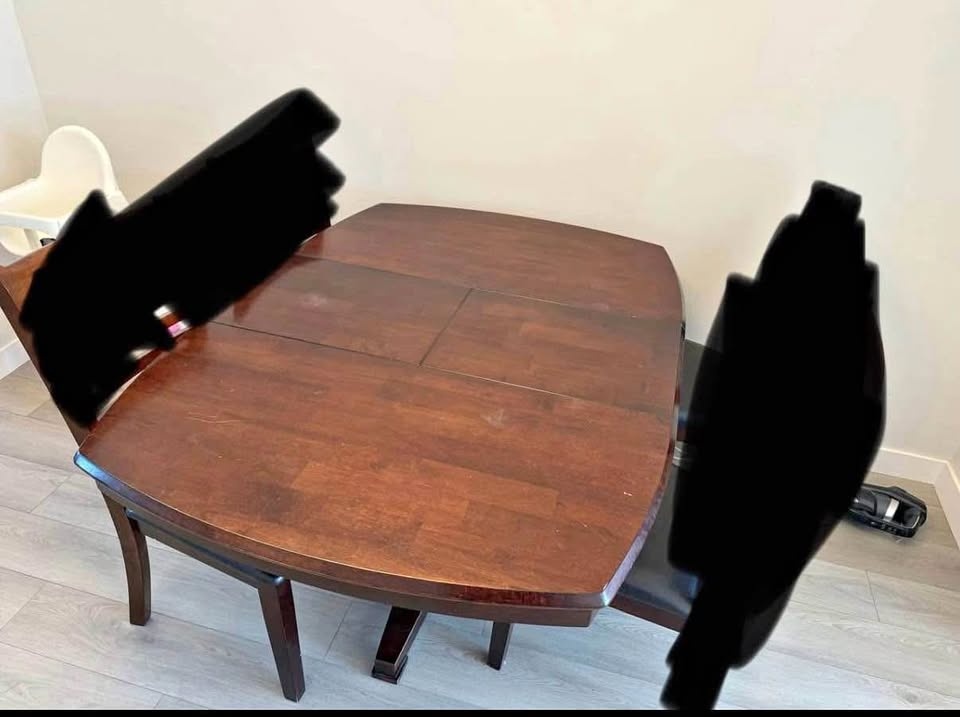 Solid wood table