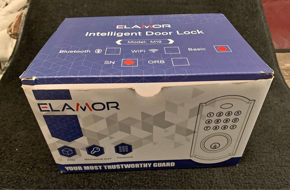 ELAMOR Smart Digital Keypad Deadbolt Door Lock - Brand New Condi