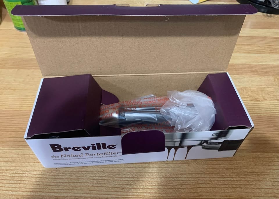 Breville 58mm Stainless Steel Portafilter with Bottomless Base! - photo 2