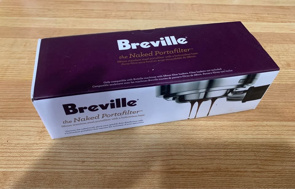 Breville 58mm Stainless Steel Portafilter with Bottomless Base! - photo 3