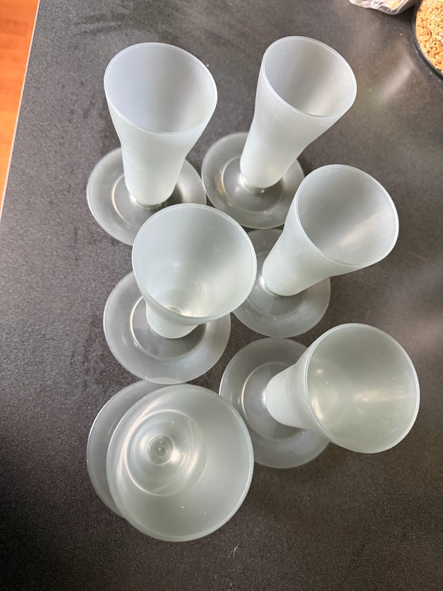 Vintage tupperware parfait glasses