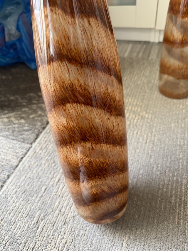 2 Glass vases, blown glass style - photo 2