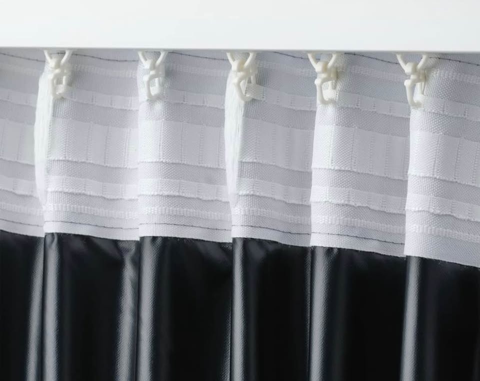 IKEA BENGTA Blackout curtains, 2- piece, blue with curtain rod a - photo 2