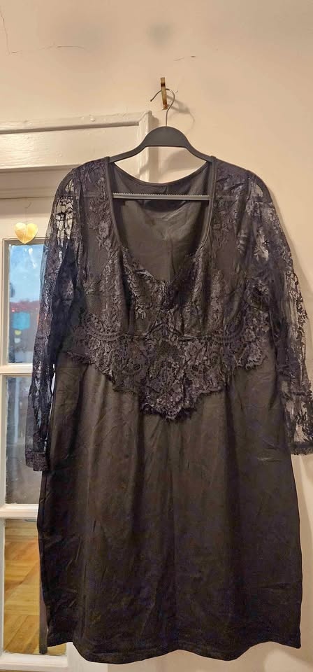 Shein women's lace sleeve dress