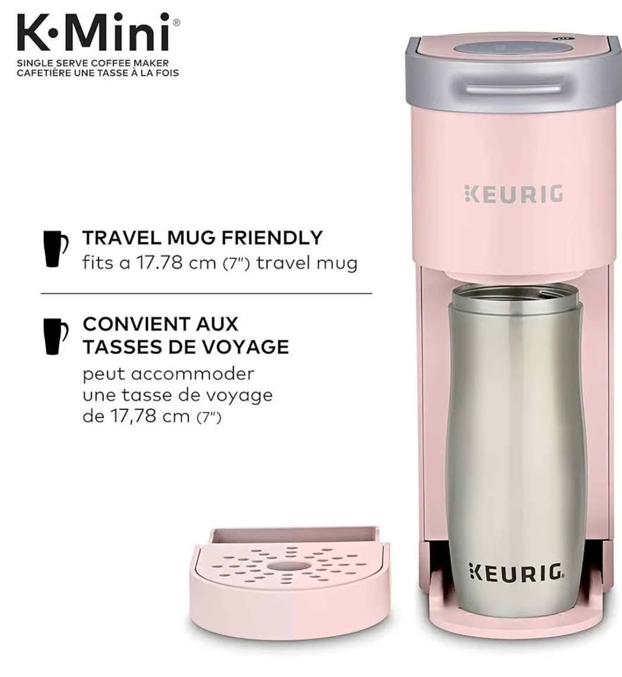 Keurig K-Mini Single Serve K-Cup Pod Coffee Maker, Dusty Rose - photo 5
