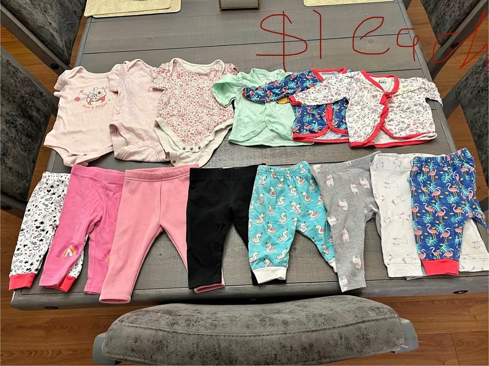 Baby girl 3-6 months clothes