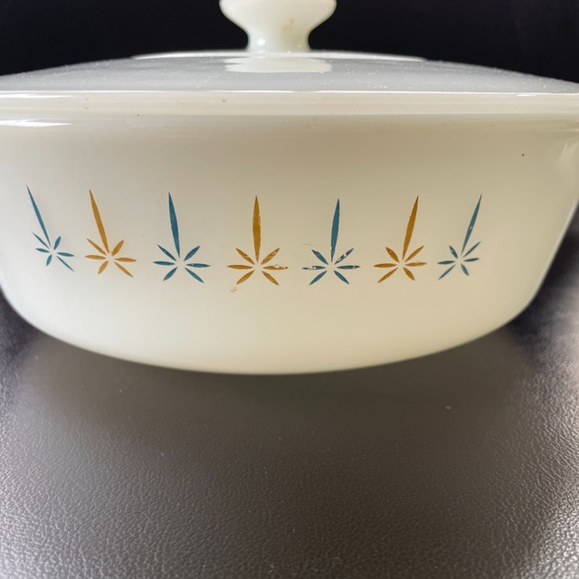 60s MCM Anchor Hocking Fire King Casserole Dish 436 w/lid - photo 5