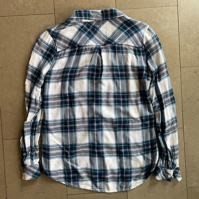 Rails Shirt Womens Large Blue Green White Plaid -Small - photo 4