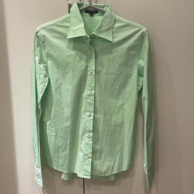 Holt Renfrew Pale Green Button-down woman's shirt - Size Medium