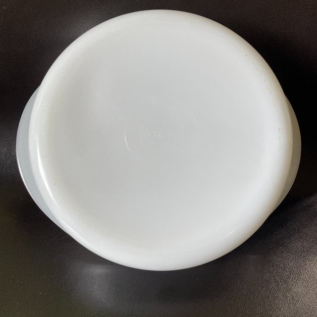 Vintage Glasbake Green Daisy 8" Milk Glass Casserole - photo 4