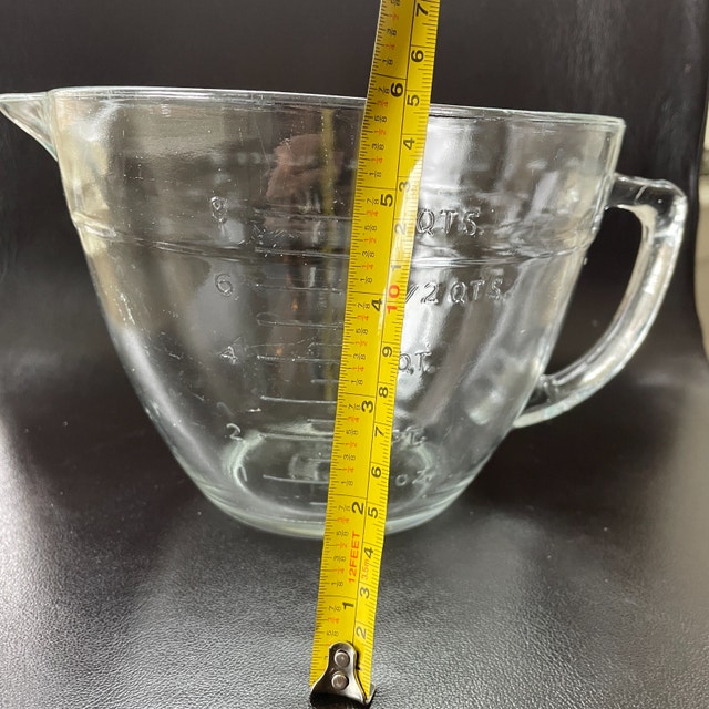 Vintage FireKing Anchor Hocking 8 Cup Glass Measuring Cup Bowl - photo 5
