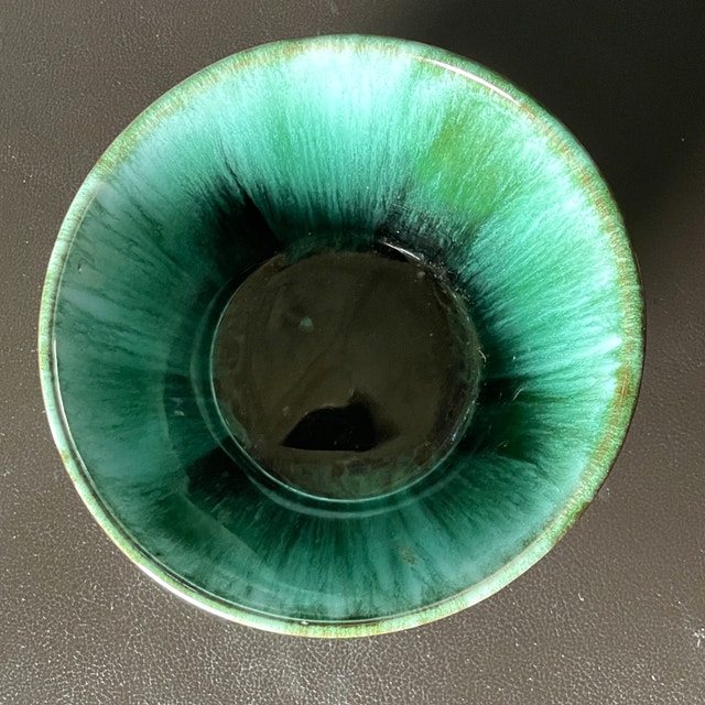 Vintage Blue Mountain Pottery BMP Teal Glazed Small Trinket Bowl - photo 2