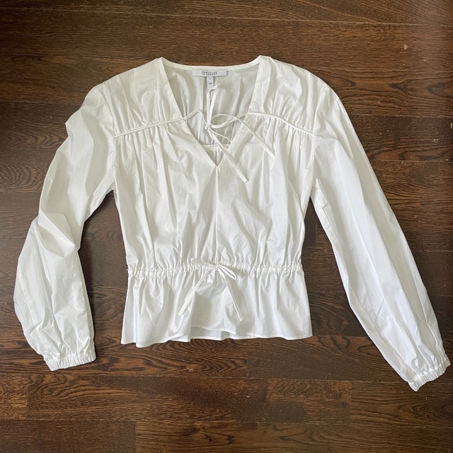Derek Lam 10 Crosby White Cotton Top - Size 0 - photo 2