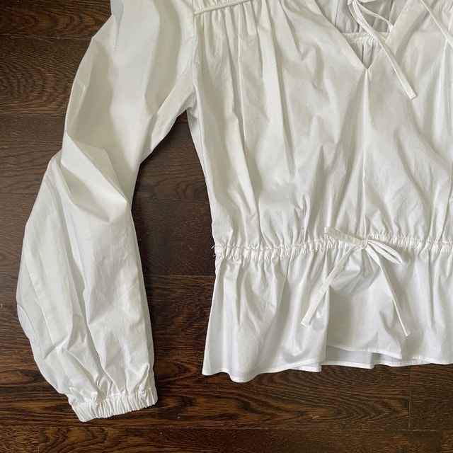 Derek Lam 10 Crosby White Cotton Top - Size 0 - photo 3