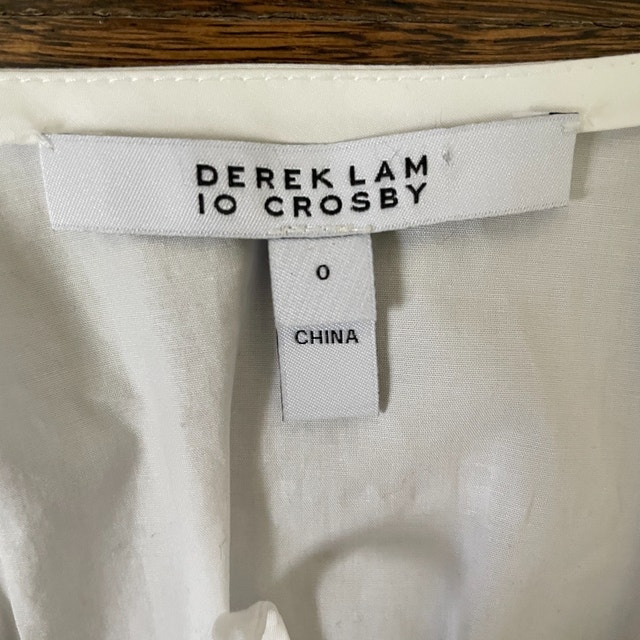 Derek Lam 10 Crosby White Cotton Top - Size 0 - photo 4