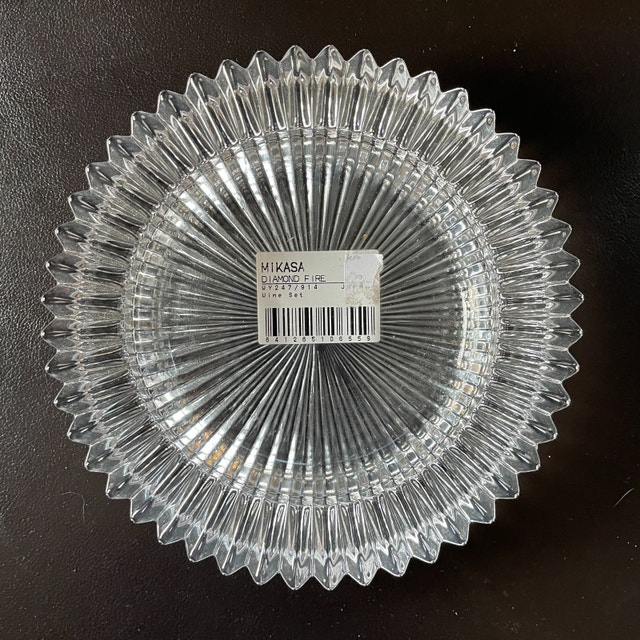 Mikasa Diamond Wine/Champagne Bottle Crystal Coaster - photo 4