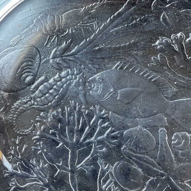 Vintage 70s Kosta Boda Oval glass platter-Party series-Ann Wärff - photo 2