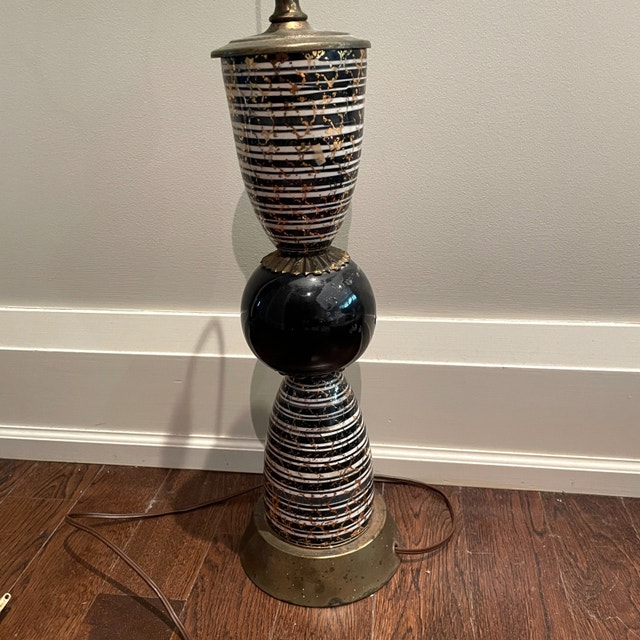 Vintage 50s MCM Atomic Lamp Base