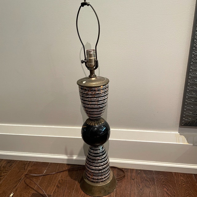 Vintage 50s MCM Atomic Lamp Base - photo 2