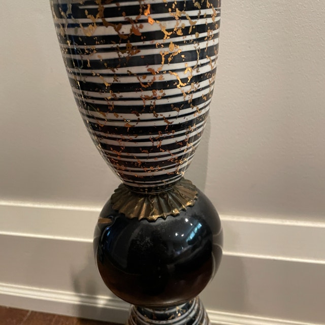 Vintage 50s MCM Atomic Lamp Base - photo 3
