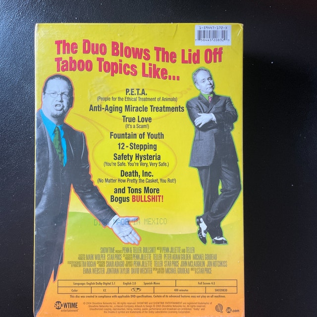 NEW Shrink wrapped 3 DVD set Penn & Teller Bulls@ht-Season 2 - photo 3