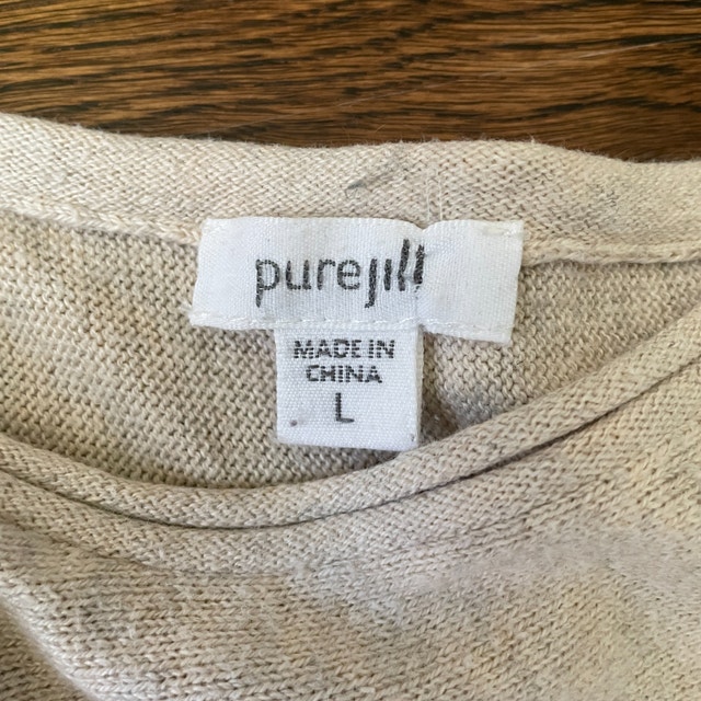 Pure J Jill Kimono Pullover Sweater Cashmere/Cotton-XL - photo 3
