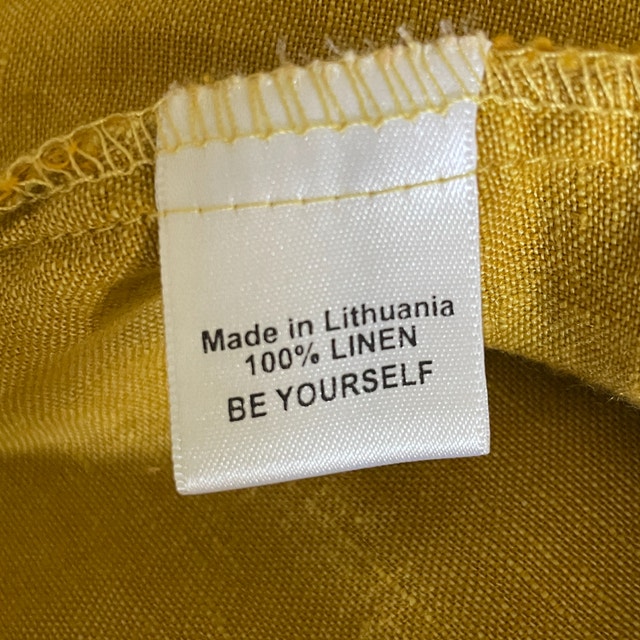 Flax 100% Linen Short Blazer Cardigan Mustard Yellow-Small/MED - photo 5
