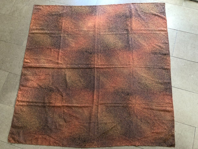 NEW Beautiful Brown toned large square scarf -42" x 42"