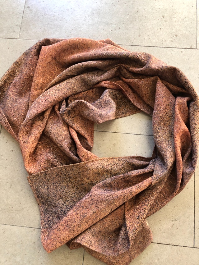 NEW Beautiful Brown toned large square scarf -42" x 42" - photo 2