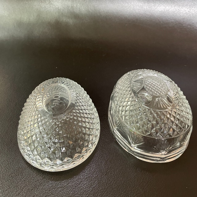 Vintage 70's Avon Fostoria Crystal Egg-Soap Trinket  Dish w lid - photo 4