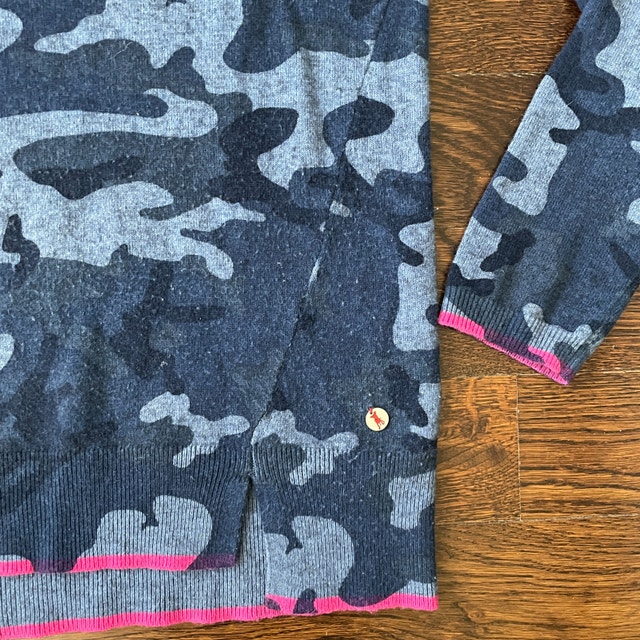 Frieda & Freddies New York Blue Camo Crew Neck Sweater-Medium - photo 3