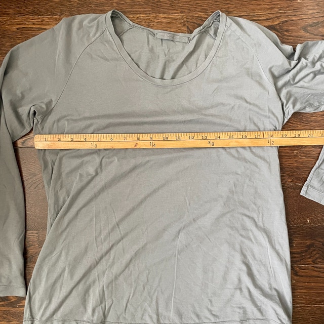 Transit Par-such Italian Gray scoop neck jersey top - photo 5