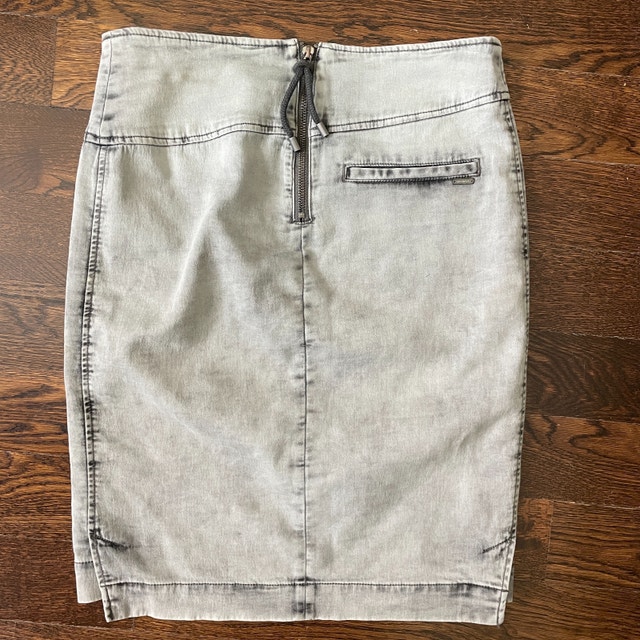 Sandwich Amsterdam Stretch Denim Pencil Skirt-Exposed Zipper-6 - photo 4