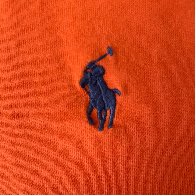 Men's Polo Ralph Lauren Orange Long Sleeve Crew Neck Jersey-XL - photo 4