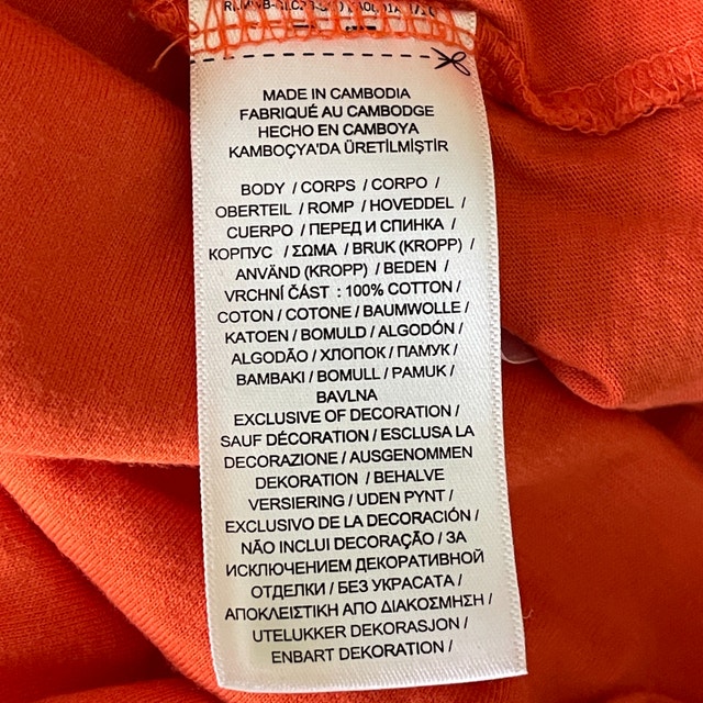Men's Polo Ralph Lauren Orange Long Sleeve Crew Neck Jersey-XL - photo 5