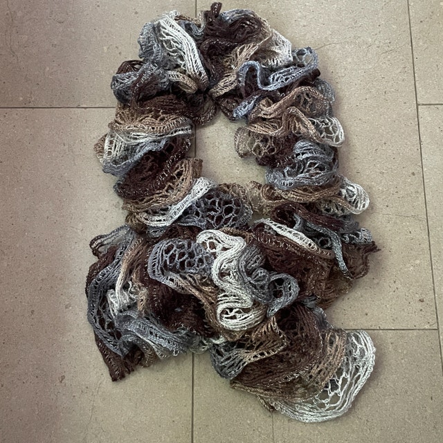 Curly spiral Lace Lightweight Boa Scarf