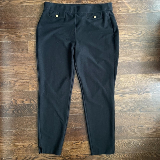 Michael Kors Black Womans Dress Pants-Size XL