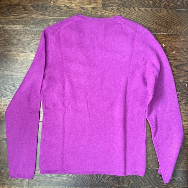 Lord & Taylor purple 100% Cashmere Sweater-Size Small Petite - photo 3