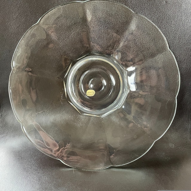 2 Vintage Bohemia Crystal Glass Serving platters - photo 5