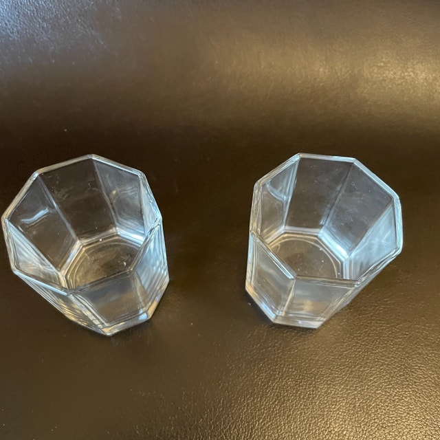 2 vintage Luminarc Octime Shot Glasses, Vintage Bar, Gift, 80s - photo 2