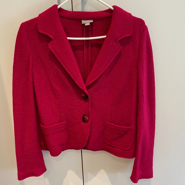 J.Jill Blazer Jacket Red Wool blend-Size XS - photo 2
