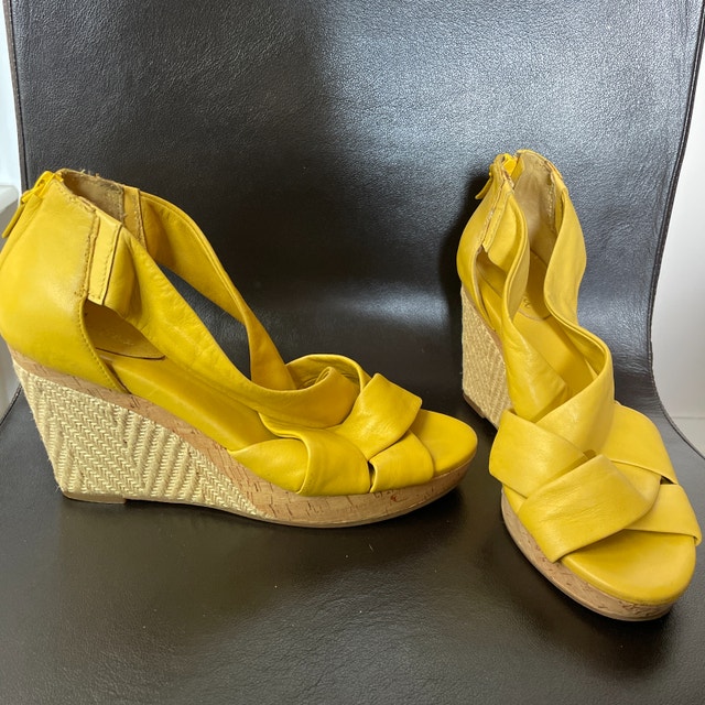 Cole Haan Leather Nike Air Wedge Sandals-Size 9.5 - photo 2