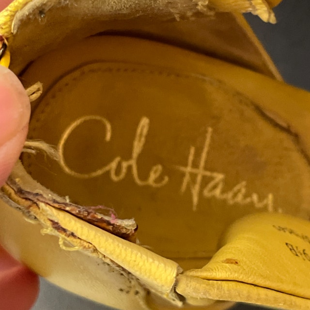 Cole Haan Leather Nike Air Wedge Sandals-Size 9.5 - photo 3