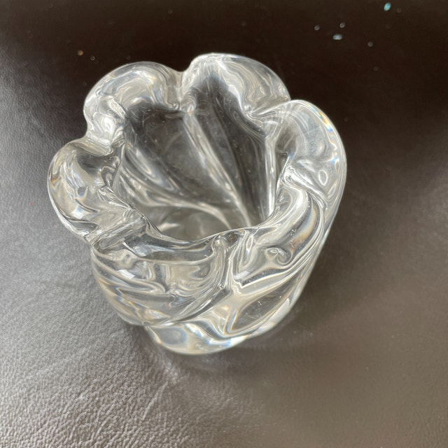 Rare Vintage 40s Orrefors Crystal Votive Candle Holder - photo 2